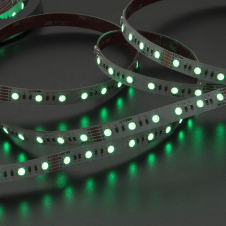 SURSE ILUMINAT - Banda flexibila LED SMD Arelux Xstrip RGB IP20 5000 mm 60 LED/m R 25 lm/W, G 53 lm/W, B 15 lm/W 14,4 W/m RGB  24V DC IP20