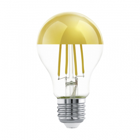 BLACK FRIDAY 2024 - Bec EGLO LM_LED_E27 110031, E27 1X7,3W 806lm 2700K Ø60, Transparent, Auriu