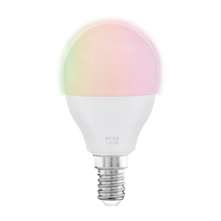 Becuri Inteligente - Bec LED EGLO 12252, E14 5W, 470lm, 2700-6500K, Ø45mm, Plastic, Opal