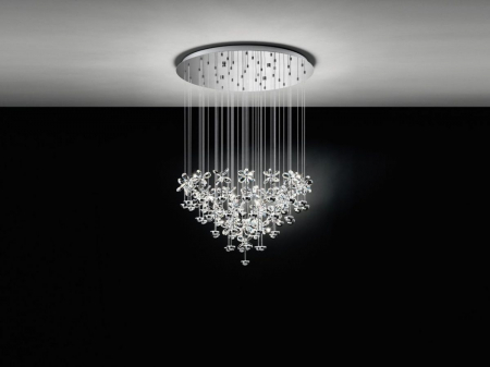 Candelabru EGLO PIANOPOLI 93661, LED 43x2,5W 11610lm, 780mm, Crom/Cristal [1]