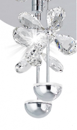 Candelabru EGLO PIANOPOLI 93662, LED 15x2.5W 4050lm, 500mm, Crom/Cristal [2]