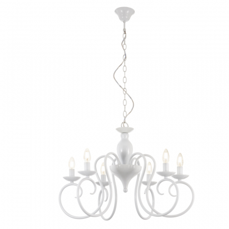 Moderne - Candelabru Incanti Circe 6xE14 ICI C6 01 Metal Alb lucios IP20