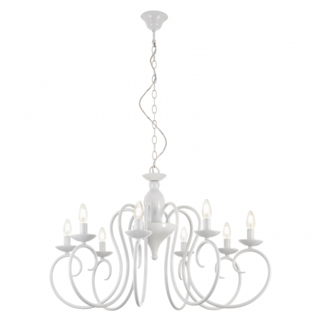 Moderne - Candelabru Incanti Circe 8xE14 ICI C8 01 Metal Alb lucios IP20