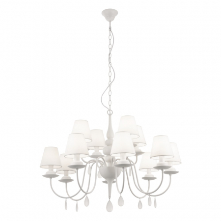 Moderne - Candelabru Incanti Elizee IEL C12 01 01 E14 12x28W Metal WHITE IP20