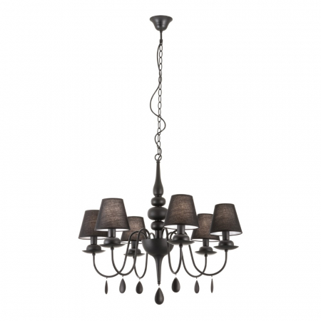 Moderne - Candelabru Incanti Elizee IEL C6 22 06 E14 6x28W Metal BLACK IP20