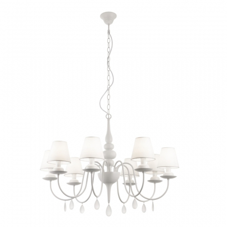Moderne - Candelabru Incanti Elizee IEL C8 01 01 E14 8x28W Metal WHITE IP20