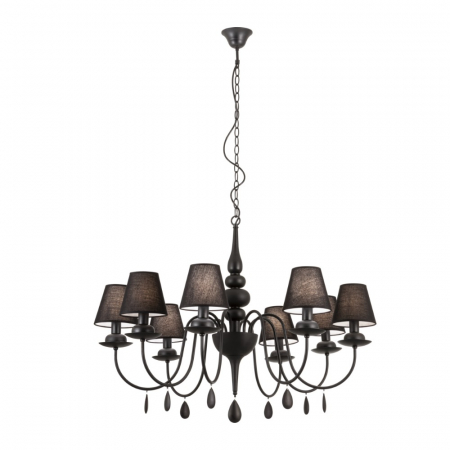 Moderne - Candelabru Incanti Elizee IEL C8 22 06 E14 8x28W Metal BLACK IP20