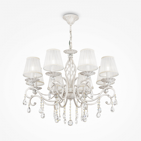 ILUMINAT - Candelabru Maytoni Classic Grace ARM247-08-G E14 8x40W -  Metal White/Gold IP20