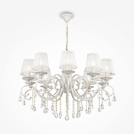 ILUMINAT - Candelabru Maytoni Classic Grace ARM247-10-G E14 10x40W -  Metal White/Gold IP20