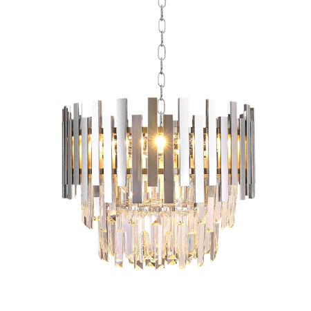 Candelabru Milagro Aspen  6xE14 40W   230V/50Hz Chrome Metal & Cristal IP20 [3]