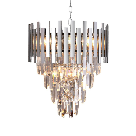 Candelabru Milagro Aspen  9xE14 40W   230V/50Hz Chrome Metal & Cristal IP20 [3]
