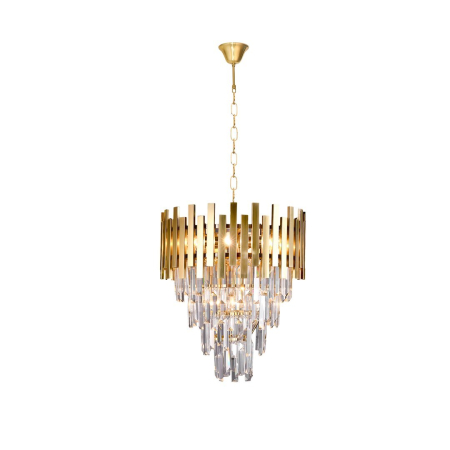 Candelabru Milagro Aspen  9xE14 40W   230V/50Hz Gold Metal & Cristal IP20 [1]