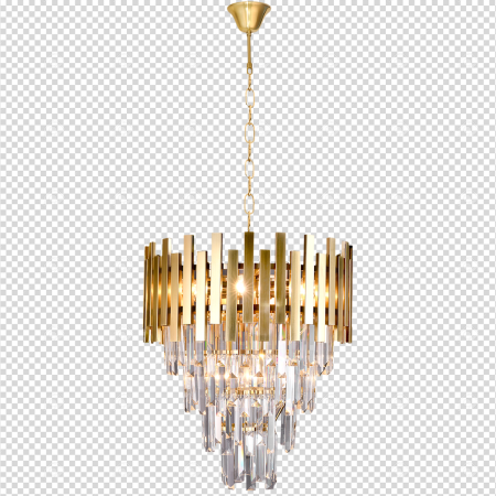 Candelabru Milagro Aspen  9xE14 40W   230V/50Hz Gold Metal & Cristal IP20 [7]