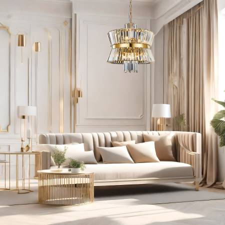 Candelabru Milagro Aurelia  12xE14 max 40W   230V/50Hz Gold Metal & Cristal IP20 [2]