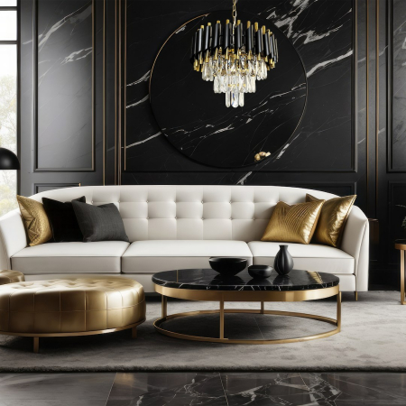 Candelabru Milagro Cristal  5xE14 max 40W   230V/50Hz Black & Gold Metal & Cristal IP20 [1]