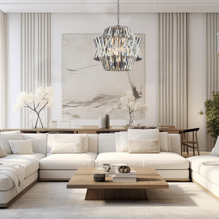 Candelabru Milagro Crown  12xE14 max 40W   230V/50Hz Chrome Metal & Cristal IP20 [2]