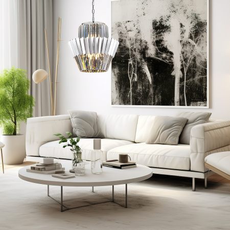 Candelabru Milagro Donna  9xE14 max 40W   230V/50Hz Chrome Metal & Cristal IP20 [3]