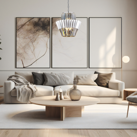 Candelabru Milagro Donna  9xE14 max 40W   230V/50Hz Chrome Metal & Cristal IP20 [2]