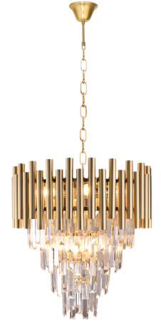 Candelabru Milagro Madison  9xE14 40W   230V/50Hz Gold Metal & Cristal IP20 [8]