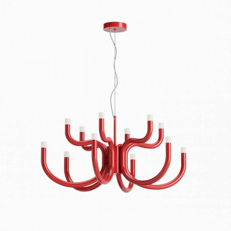 BF LUSTRE - Candelabru Redo Luxor 01-3229 LED 54W 4605 lm 3000K Metal&Aluminiu Rosu Dimabil Triac IP20