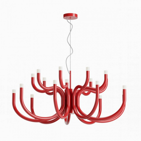 BF LUSTRE - Candelabru Redo Luxor 01-3233 LED 81W 6083 lm 3000K Metal&Aluminiu Rosu Dimabil Triac IP20