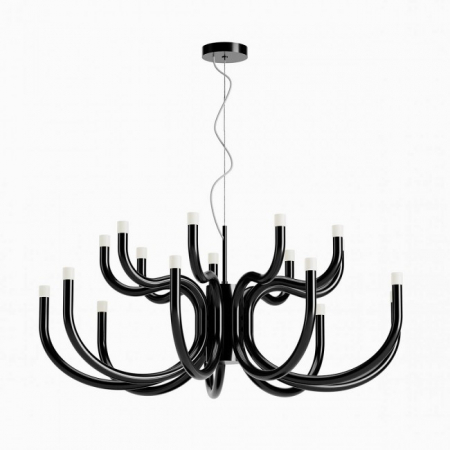 BF LUSTRE - Candelabru Redo Luxor 01-3234 LED 81W 6083 lm 3000K Metal&Aluminiu Negru Dimabil Triac IP20