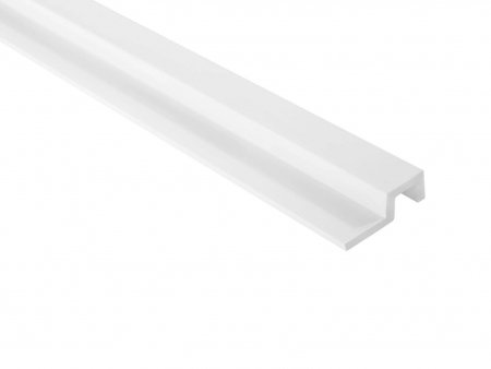 Riflaje - Capat dreapta panou riflat Polimer Rigid Polyforce Mardom Largo 2700x62x20mm L0301R Alb mat