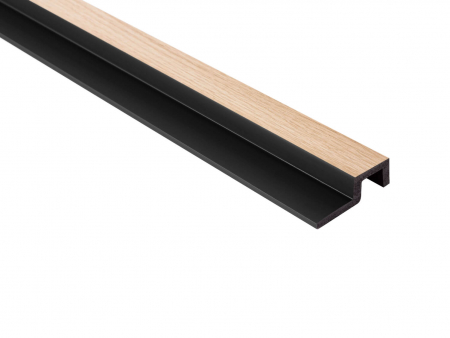 PROFILE DECORATIVE - Capat dreapta panou riflat Polimer Rigid Polyforce Mardom Largo 2700x62x20mm L0302R Light Oak