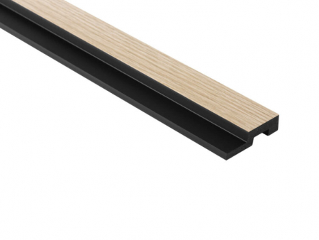 PROFILE DECORATIVE - Capat dreapta panou riflat Polimer Rigid Polyforce Mardom Medio 2700x45x12mm L0202R Light Oak