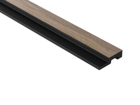 PROFILE DECORATIVE - Capat dreapta panou riflat Polimer Rigid Polyforce Mardom Medio 2700x45x12mm L0203R Grey Oak