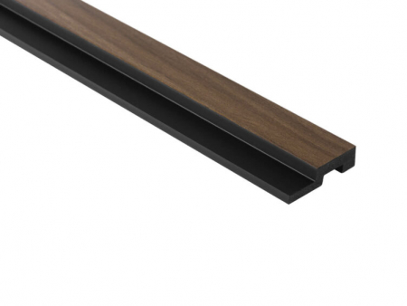 PROFILE DECORATIVE - Capat dreapta panou riflat Polimer Rigid Polyforce Mardom Medio 2700x45x12mm L0204R Dark Oak