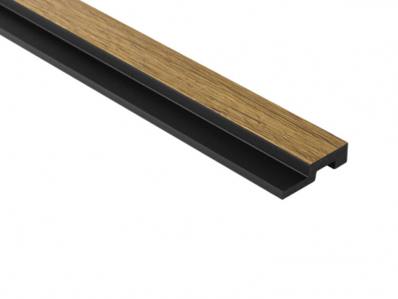 PROFILE DECORATIVE - Capat dreapta panou riflat Polimer Rigid Polyforce Mardom Medio 2700x45x12mm L0205R Natural Oak