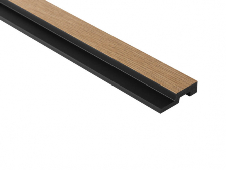 PROFILE DECORATIVE - Capat dreapta panou riflat Polimer Rigid Polyforce Mardom Medio 2700x45x12mm L0206R Classic Oak
