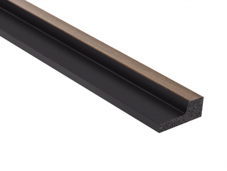 PROFILE DECORATIVE - Capat drept panou riflat Polimer Rigid Polyforce Mardom Stretto 2700x29x12mm L0104R Dark Oak