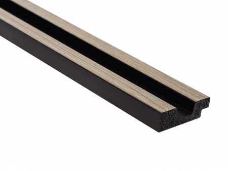 PROFILE DECORATIVE - Capat stang panou riflat Polimer Rigid Polyforce Mardom Stretto 2700x36x12mm L0103L Grey Oak