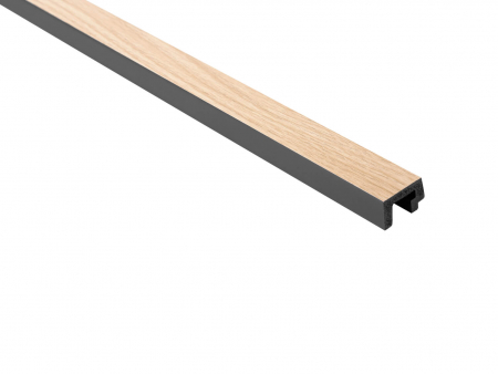 PROFILE DECORATIVE - Capat stanga panou riflat Polimer Rigid Polyforce Mardom Largo 2700x31x20mm L0302L Light Oak
