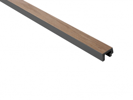 PROFILE DECORATIVE - Capat stanga panou riflat Polimer Rigid Polyforce Mardom Largo 2700x31x20mm L0303L Grey Oak