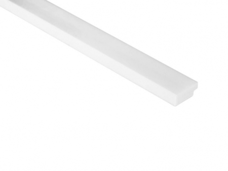 PROFILE DECORATIVE - Capat stanga panou riflat Polimer Rigid Polyforce Mardom Medio 2700x28x12mm L0201L Alb mat