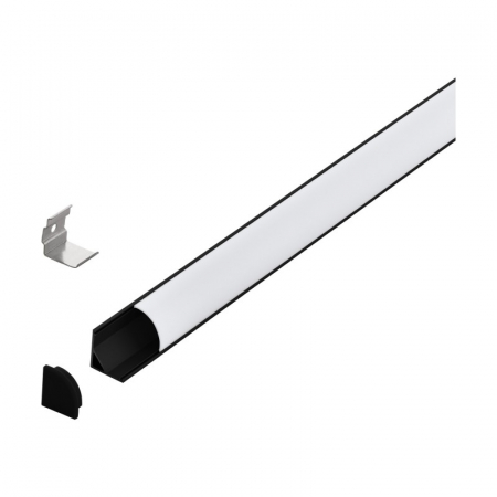 BLACK FRIDAY 2024 - Profil de colt banda LED 1 EGLO 98949, Negru