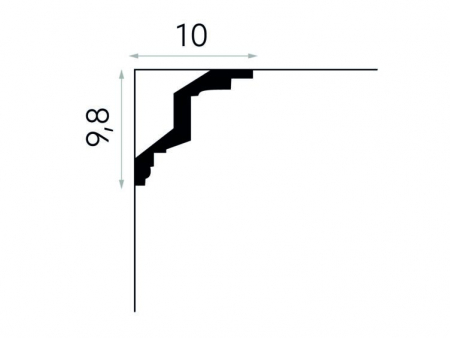 Cornisa Poliuretan Mardom MDA007 98x100x2000 mm [2]