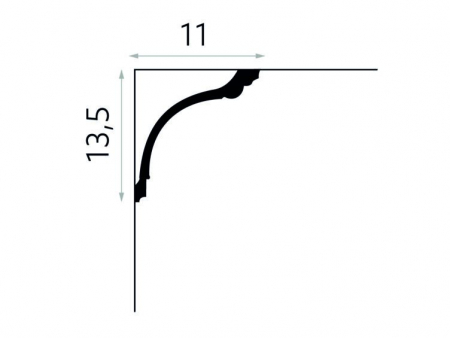 Cornisa Poliuretan Mardom MDA040 135x110x2000 mm [2]