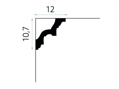 Cornisa Poliuretan Mardom MDA046 107x120x2000 mm [2]