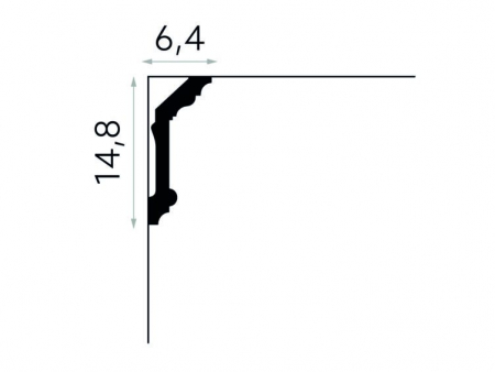 Cornisa Poliuretan Mardom MDA072 148x64x2000 mm [2]