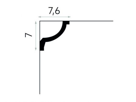 Cornisa Poliuretan Mardom MDA121 70x76x2000 mm [2]