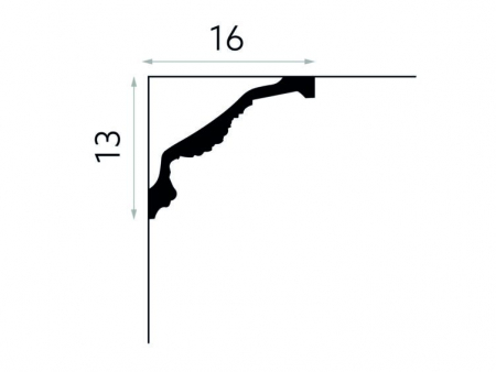 Cornisa Poliuretan Mardom MDA138 130x160x2000 mm [2]