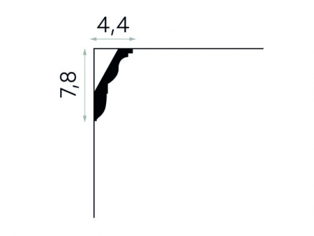 Cornisa Poliuretan Mardom MDA212 78x44x2000 mm [2]