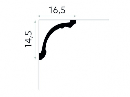 Cornisa Poliuretan Mardom MDA401 145x165x2000 mm [2]
