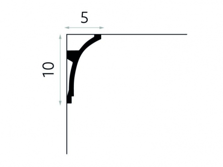 Cornisa Poliuretan Mardom MDB100 105x125x2000 mm [3]