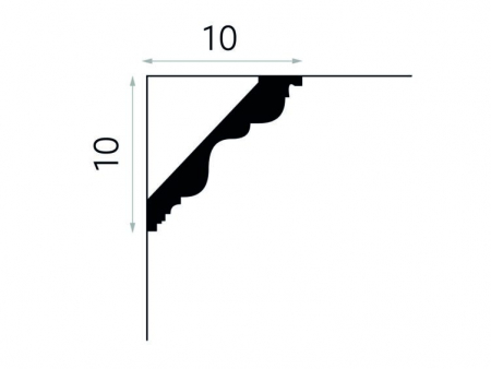 Cornisa Poliuretan Mardom MDB108 100x100x2000 mm [2]