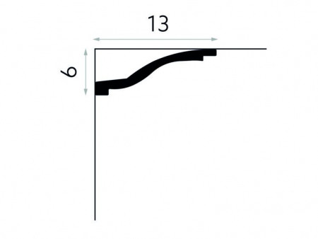 Cornisa Poliuretan Mardom MDB127 55x135x2000 mm [2]